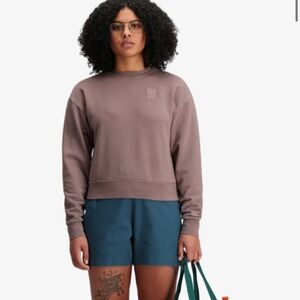 Topo Designs Dirt Crew Sweatshirt Crewneck Organic Cotton Size Large